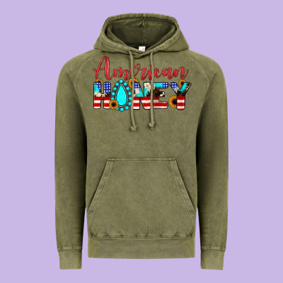 American Honey Vintage Hoodie Designed By Jahusdesignshop