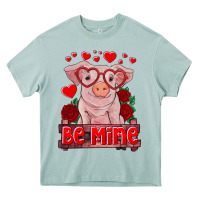 Arona be mine valentine's day baby pig Heavy Core Tee - RanaPortraitStore