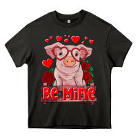 Asphalt be mine valentine's day baby pig Heavy Core Tee - RanaPortraitStore