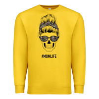 Lemon Feminine Camouflage Patterned Mom Skull Premium Sweatshirt - Bettercallsaul
