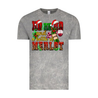 Cloud Rock ho ho ho and a bottle of merlot Vintage Tee - AdoDesignShop