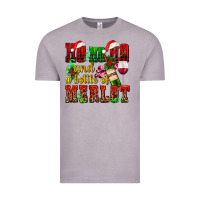 Vintage Zinc ho ho ho and a bottle of merlot Vintage Tee - AdoDesignShop