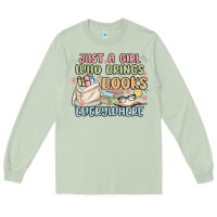Matcha just a girl who brings books everywhere Long Sleeve Tee - MaliasSmallBusiness