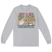 Moon Dust just a girl who brings books everywhere Long Sleeve Tee - MaliasSmallBusiness