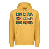 Mustard dog mama dog mama dog mama Premium Hoodie - texasbilliewilder