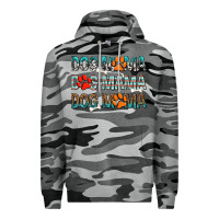 Slate Camo dog mama dog mama dog mama Premium Hoodie - texasbilliewilder