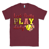 Burgundy Look Pretty Play Dirty Classic Tee - LillyAllenDesigns