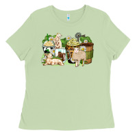 Matcha sheep coffee cups Ladies Tee - Zillion Design Studio