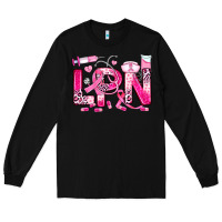 Black breast cancer lpn licensed practical nurse Long Sleeve Tee - JahusDesignShop