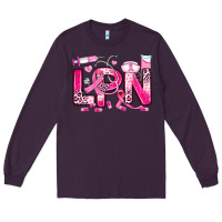 Plum breast cancer lpn licensed practical nurse Long Sleeve Tee - JahusDesignShop