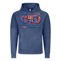 Vintage Denim with god all things are possible usa Vintage Hoodie - AdoDesignShop