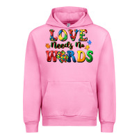Fuchsia Pink Love needs no words Urban Hoodie - CowGirlArtShop