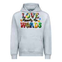 Heather Grey Love needs no words Urban Hoodie - CowGirlArtShop