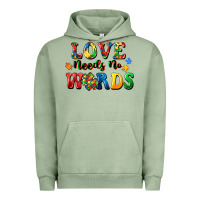 Pigment Oil Green Love needs no words Urban Hoodie - CowGirlArtShop