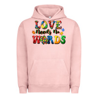 Pigment Salmon Love needs no words Urban Hoodie - CowGirlArtShop