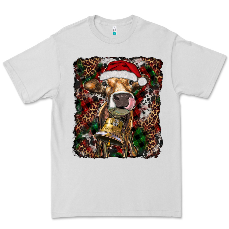 Christmas Heifer With Leoard And Cowhide Premium Tee by RanaPortraitStore | Teevron