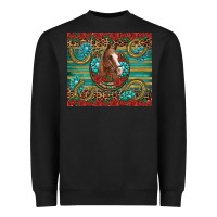 Black western horse horseshoe roses gemstones glitter wooden Heavyweight Sweatshirt - Artiststas