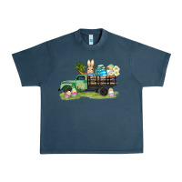 Midnight Navy easter hunt i̇n truck Urban Heavy Tee - AdoDesignShop