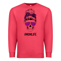 Cardinal Purple Glitter, Leopard Patterned Mom Skull Premium Sweatshirt - Bettercallsaul