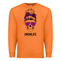 Carrot Purple Glitter, Leopard Patterned Mom Skull Premium Sweatshirt - Bettercallsaul