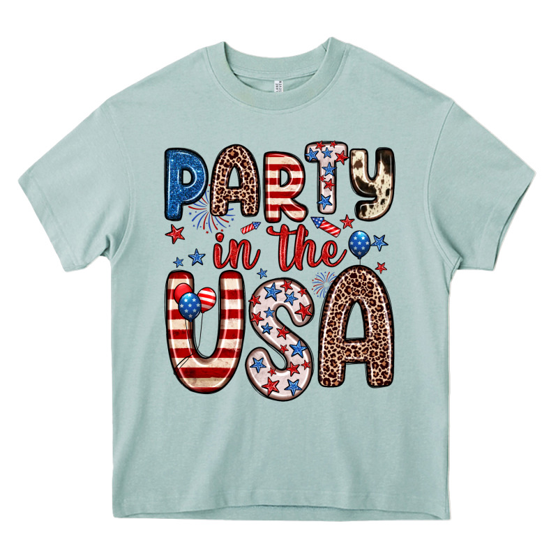 Party In The Usa Heavy Core Tee by Zillion Design Studio | Teevron