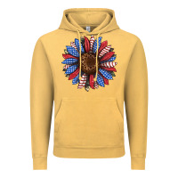 Vintage Mustard usa flag camouflage sunflower Vintage Hoodie - JahusDesignShop