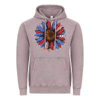 Usa Flag Camouflage Sunflower Vintage Hoodie | Teevron