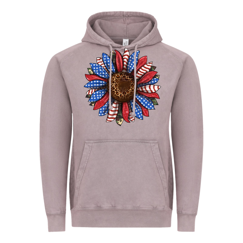 Usa Flag Camouflage Sunflower Vintage Hoodie by JahusDesignShop | Teevron