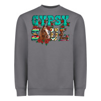 Storm western gypsy soul horse roses serape aztec leopard Heavyweight Sweatshirt - Artiststas