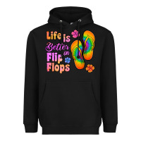 Black life is better in flip flops Heavyweight Hoodie - Jasminsmagicworld