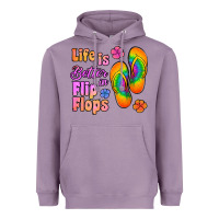 Lavender life is better in flip flops Heavyweight Hoodie - Jasminsmagicworld