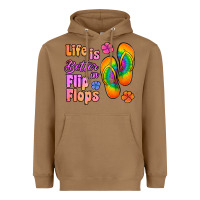 Toasted Coconut life is better in flip flops Heavyweight Hoodie - Jasminsmagicworld