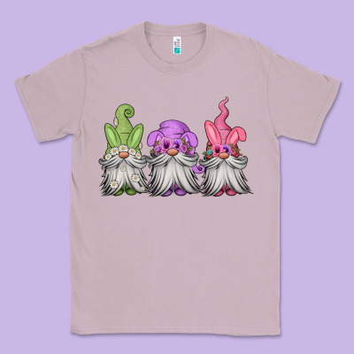 Easter Gnomes Spring Classic Tee Designed By Jasminsmagicworld