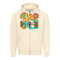 Sandshell hello pre k Zipper Hoodie - NancyCooperArtShop