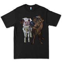 Black two heifer cows Premium Tee - RanaPortraitStore