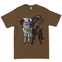 Cacao two heifer cows Premium Tee - RanaPortraitStore
