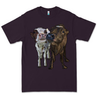 Plum two heifer cows Premium Tee - RanaPortraitStore