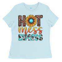 Baby Blue hot mess express Ladies Tee - JahusDesignShop