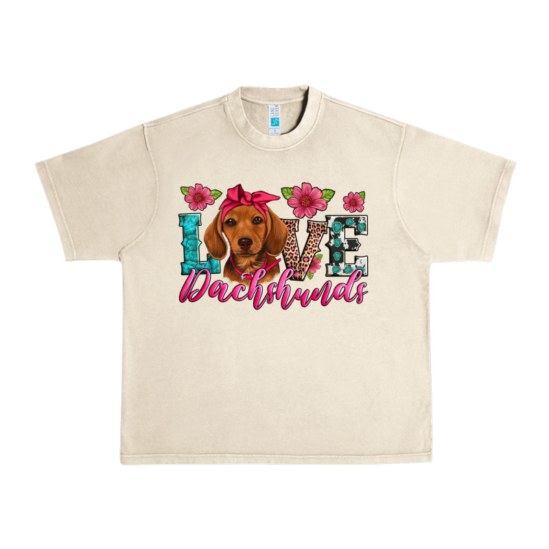 Love Dachshunds Urban Heavy Tee by Artiststas | Teevron