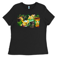 Black monkey coffee cups Ladies Tee - Zillion Design Studio
