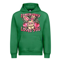 Emerald Somebunny loves you Easter Day Urban Hoodie - CowGirlArtShop