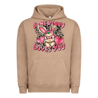 Pigment Burro Somebunny loves you Easter Day Urban Hoodie - CowGirlArtShop