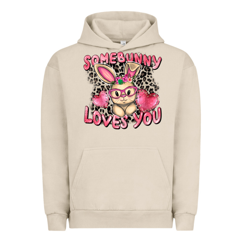 Somebunny Loves You Easter Day Urban Hoodie by CowGirlArtShop | Teevron