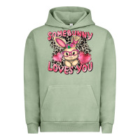 Pigment Oil Green Somebunny loves you Easter Day Urban Hoodie - CowGirlArtShop