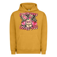 Pigment Peanut Butter Somebunny loves you Easter Day Urban Hoodie - CowGirlArtShop