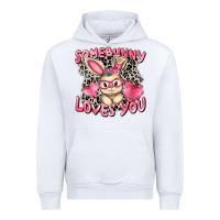 White Somebunny loves you Easter Day Urban Hoodie - CowGirlArtShop