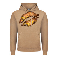 Vintage Coffee Western Sunflower Lips Vintage Hoodie - Bettercallsaul