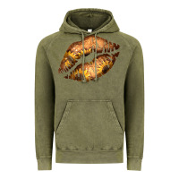 Vintage Olive Western Sunflower Lips Vintage Hoodie - Bettercallsaul