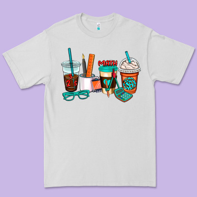 Math Teacher Coffee Cups Premium Tee Designed By Adodesignshop