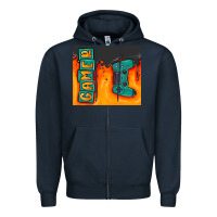 Navy gamer Zipper Hoodie - MaliasSmallBusiness